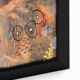 Moody Modern Wall Art – Earthy Abstract Canvas in Brown & Orange