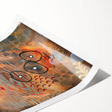 Moody Modern Wall Art – Earthy Abstract Canvas in Brown & Orange