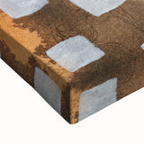 Moody Modern Wall Art – Earthy Abstract Canvas in Brown & Orange