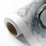 Serene Landscape Wall Art – Abstract Swirl in Blue & Gray