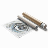 Serene Landscape Wall Art – Abstract Swirl in Blue & Gray