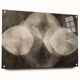 Modern Geometric Black and White Abstract Wall Art - Elegant Canvas