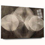 Modern Geometric Black and White Abstract Wall Art - Elegant Canvas