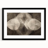 Modern Geometric Black and White Abstract Wall Art - Elegant Canvas
