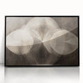 Modern Geometric Black and White Abstract Wall Art - Elegant Canvas