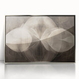 Modern Geometric Black and White Abstract Wall Art - Elegant Canvas