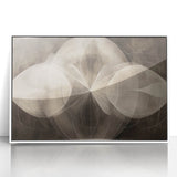 Modern Geometric Black and White Abstract Wall Art - Elegant Canvas