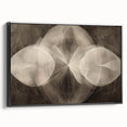 Modern Geometric Black and White Abstract Wall Art - Elegant Canvas