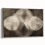 Modern Geometric Black and White Abstract Wall Art - Elegant Canvas