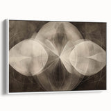 Modern Geometric Black and White Abstract Wall Art - Elegant Canvas