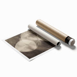 Modern Geometric Black and White Abstract Wall Art - Elegant Canvas