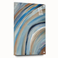 Sweeping Motion Blues – Modern Abstract Canvas Prints in Earth Tones