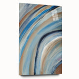 Sweeping Motion Blues – Modern Abstract Canvas Prints in Earth Tones