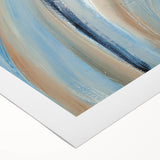 Sweeping Motion Blues – Modern Abstract Canvas Prints in Earth Tones