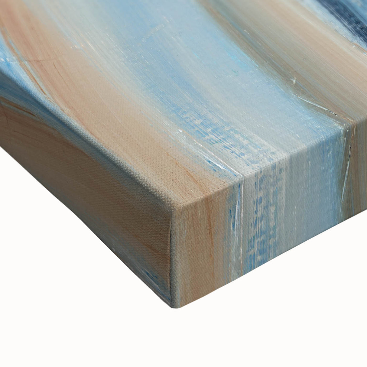 Sweeping Motion Blues – Modern Abstract Canvas Prints in Earth Tones