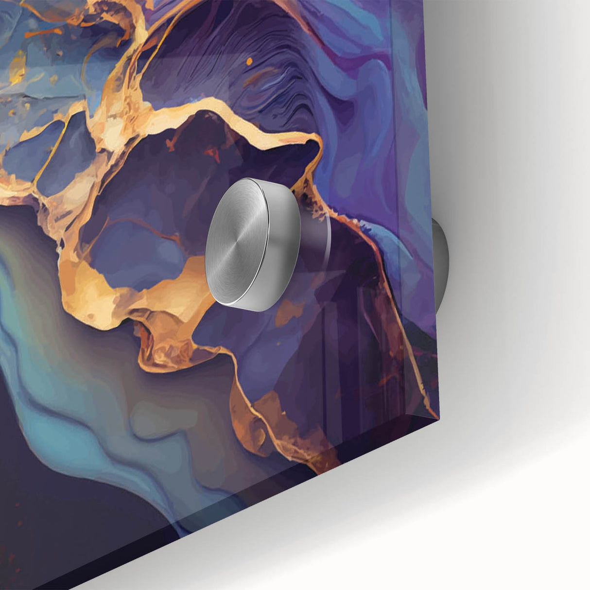 Upscale Abstract Art Collection – Teal, Purple & Gold Canvas