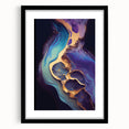 Upscale Abstract Art Collection – Teal, Purple & Gold Canvas