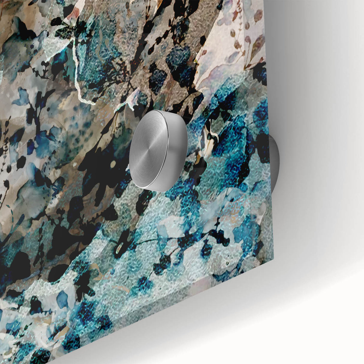 Earthen Harmony Abstracts – Teal and Beige Modern Abstract Wall Art