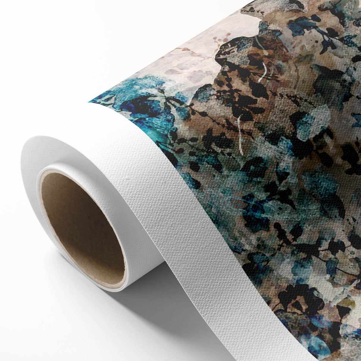 Earthen Harmony Abstracts – Teal and Beige Modern Abstract Wall Art