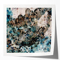 Earthen Harmony Abstracts – Teal and Beige Modern Abstract Wall Art
