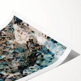 Earthen Harmony Abstracts – Teal and Beige Modern Abstract Wall Art