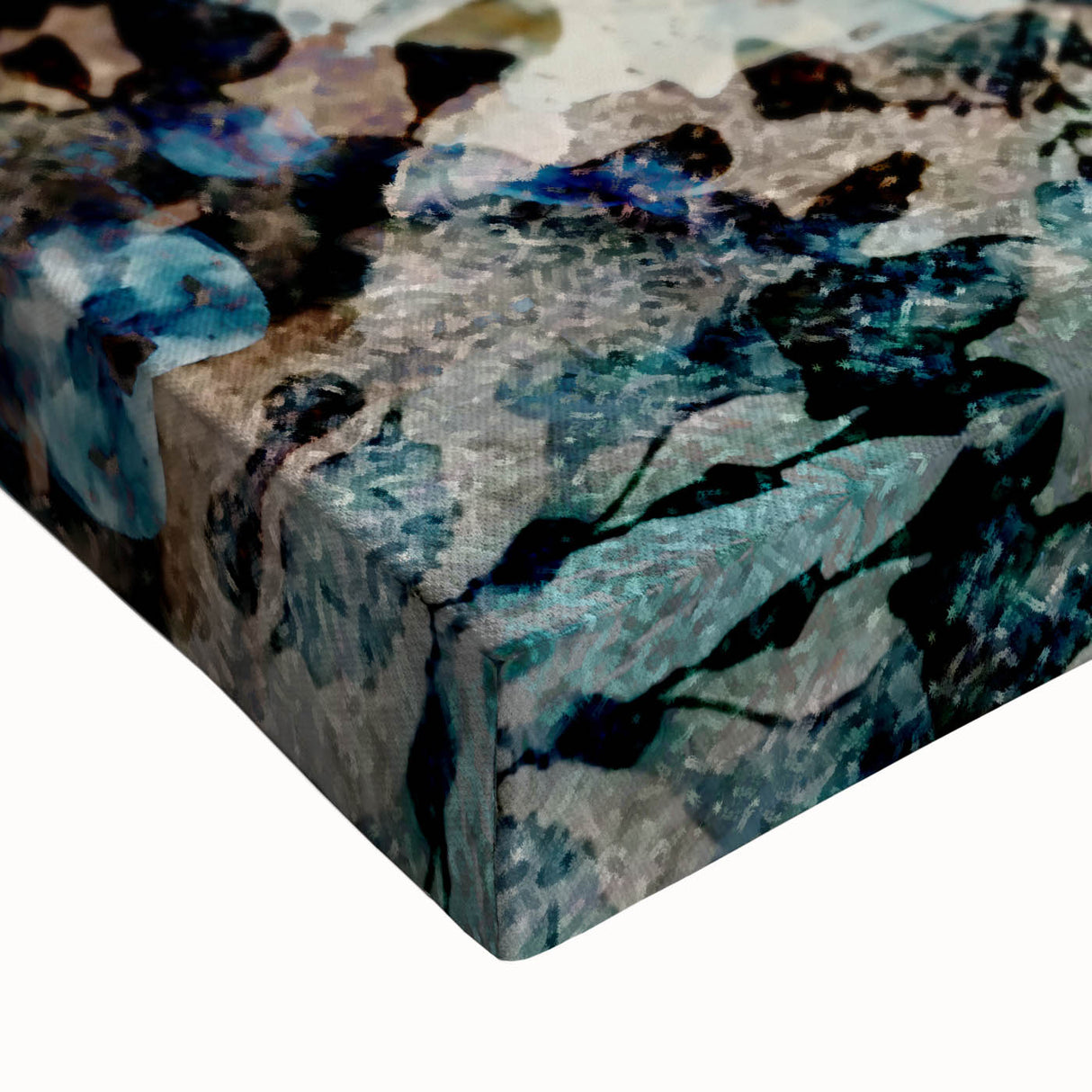 Earthen Harmony Abstracts – Teal and Beige Modern Abstract Wall Art