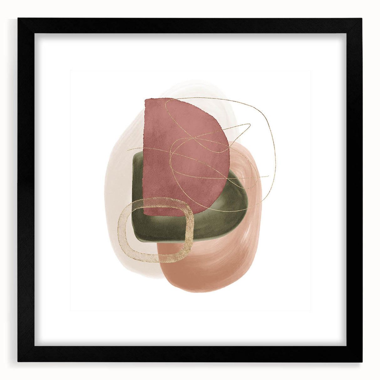 Geometric Minimalist Abstract Wall Art – Modern Geometric Decor