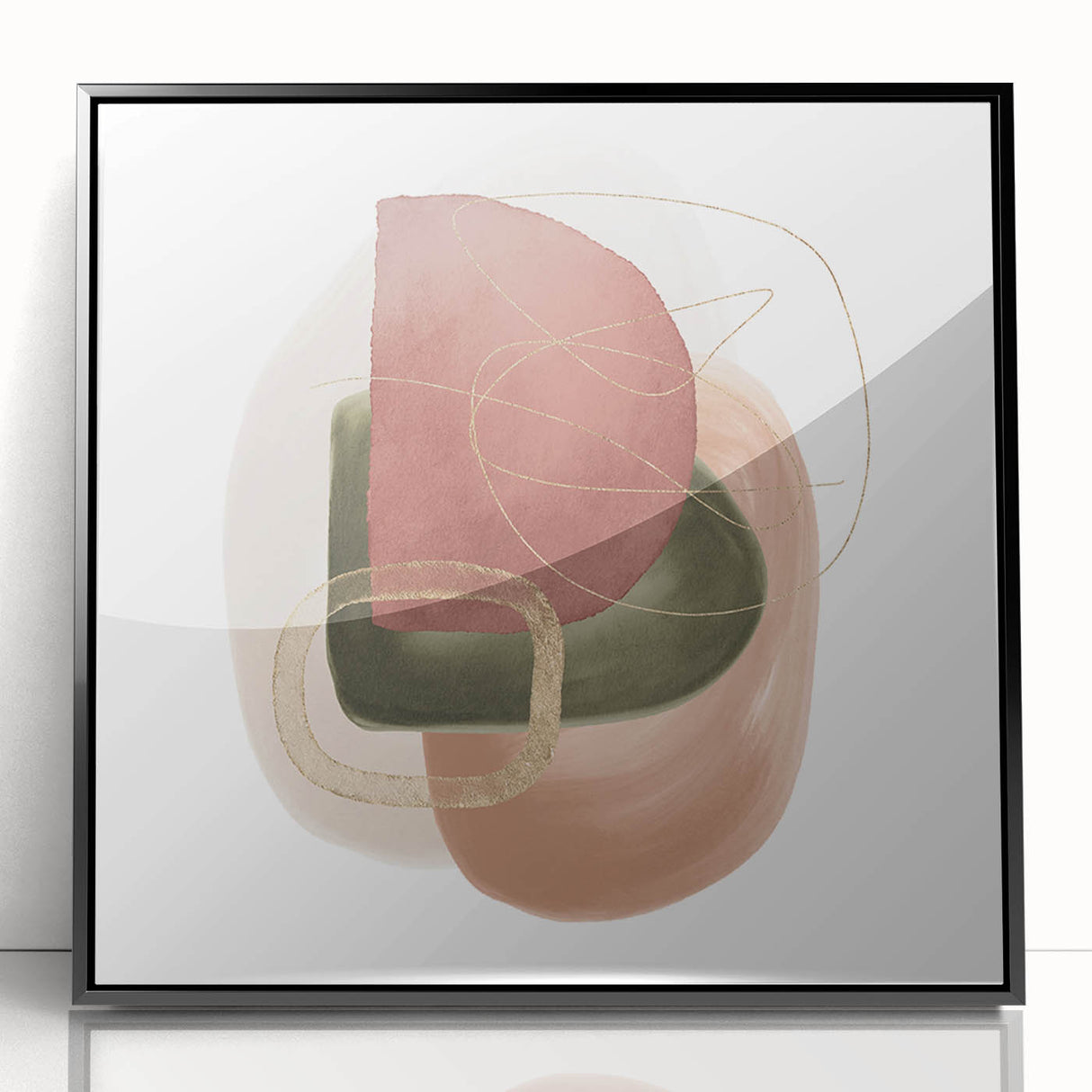 Geometric Minimalist Abstract Wall Art – Modern Geometric Decor