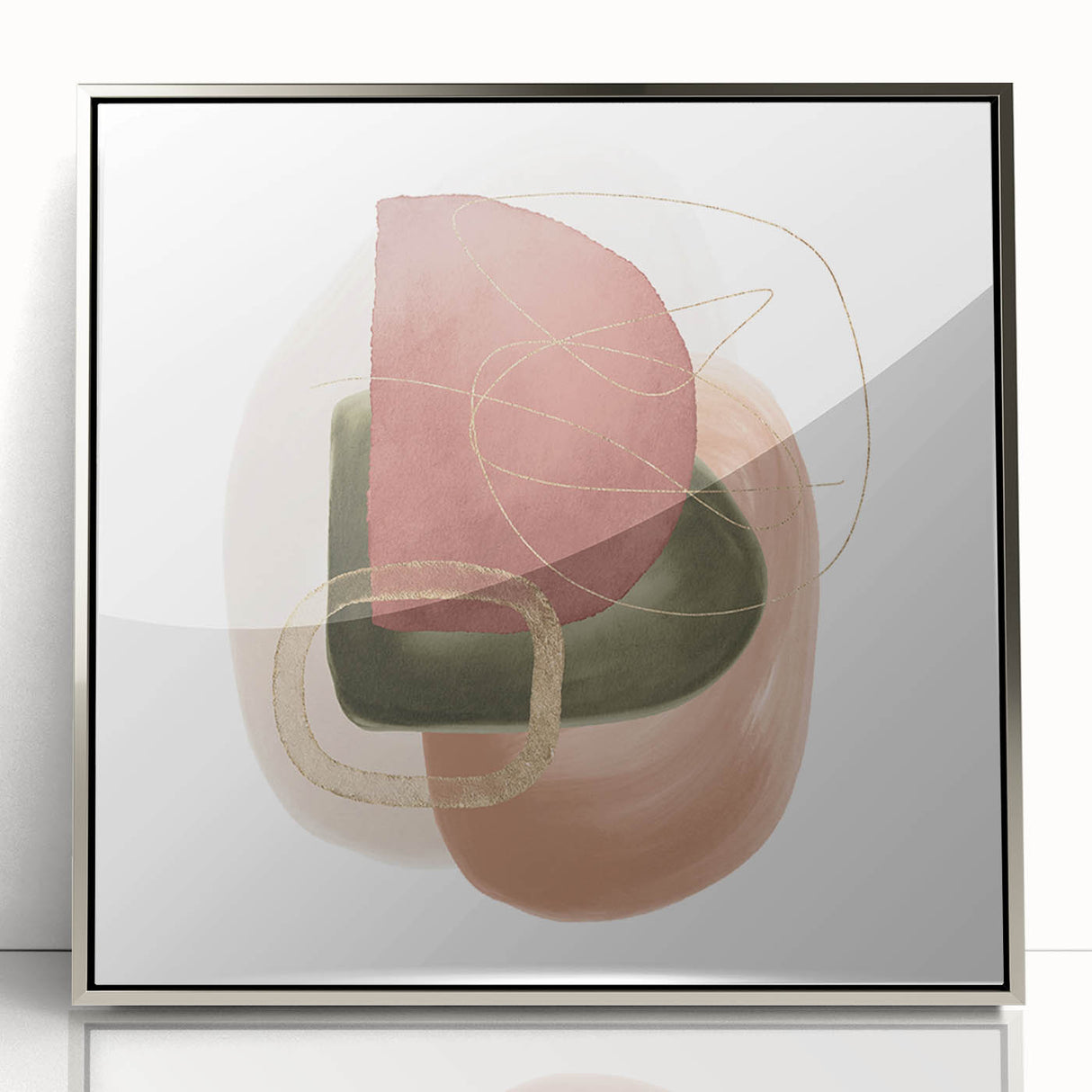 Geometric Minimalist Abstract Wall Art – Modern Geometric Decor