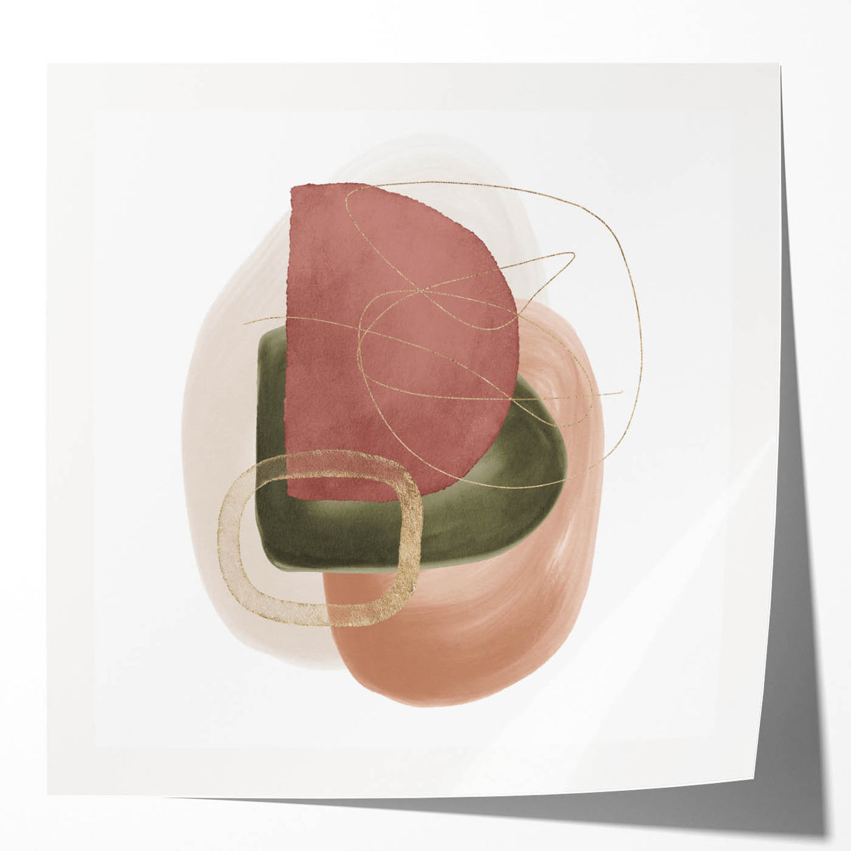 Geometric Minimalist Abstract Wall Art – Modern Geometric Decor