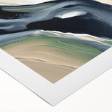 Large Modern Art Piece - Beige and Black Abstract Canvas