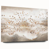 Abstract Canvas Wall Art – Serene Modern Painting in Beige & Gray