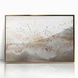 Abstract Canvas Wall Art – Serene Modern Painting in Beige & Gray