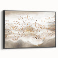 Abstract Canvas Wall Art – Serene Modern Painting in Beige & Gray