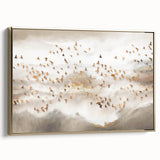 Abstract Canvas Wall Art – Serene Modern Painting in Beige & Gray