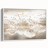 Abstract Canvas Wall Art – Serene Modern Painting in Beige & Gray