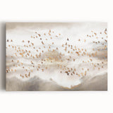 Abstract Canvas Wall Art – Serene Modern Painting in Beige & Gray