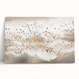 Abstract Canvas Wall Art – Serene Modern Painting in Beige & Gray