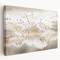 Abstract Canvas Wall Art – Serene Modern Painting in Beige & Gray