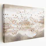 Abstract Canvas Wall Art – Serene Modern Painting in Beige & Gray