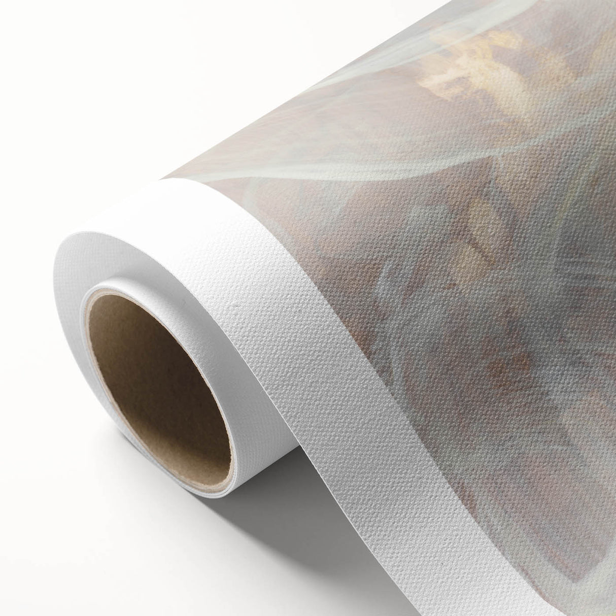 Timeless Textures Abstract Wall Art – Soft Beige and White Swirls