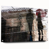 Vibrant Cityscape Canvas Prints – Rainy Reflection Urban Art