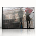 Vibrant Cityscape Canvas Prints – Rainy Reflection Urban Art