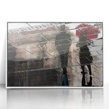 Vibrant Cityscape Canvas Prints – Rainy Reflection Urban Art