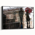 Vibrant Cityscape Canvas Prints – Rainy Reflection Urban Art