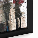 Vibrant Cityscape Canvas Prints – Rainy Reflection Urban Art