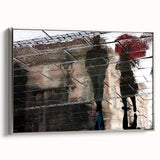 Vibrant Cityscape Canvas Prints – Rainy Reflection Urban Art
