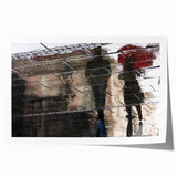 Vibrant Cityscape Canvas Prints – Rainy Reflection Urban Art