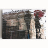 Vibrant Cityscape Canvas Prints – Rainy Reflection Urban Art