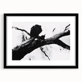 Bold Black and White Abstract Wall Art - Organic Expression Canvas
